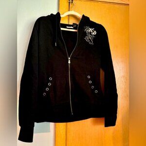 Harley Davidson black zip up hoodie